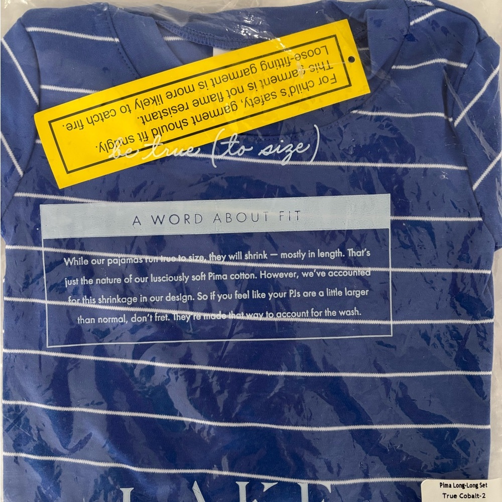 Lake Toddler Long-Long Set True Cobalt